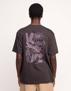 T-Shirt Interconnexion Noir Carbone en coton bio GOTS – OLOW