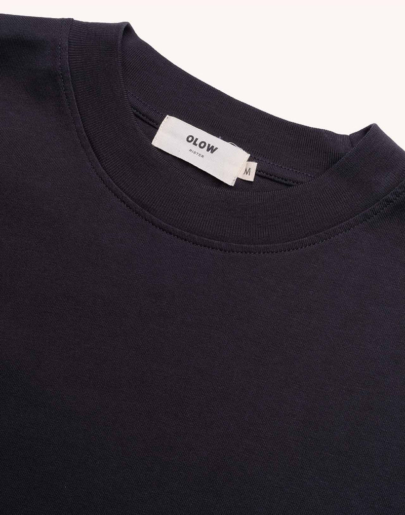 T-Shirt Interconnexion Noir Carbone en coton bio GOTS – OLOW