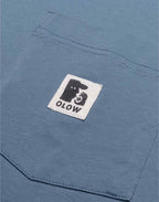 T-Shirt Japo Bleu Acier en coton bio GOTS – OLOW