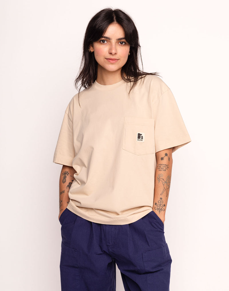 T-Shirt Japo Crème en coton bio GOTS – OLOW