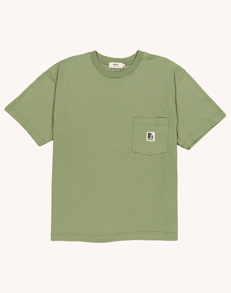 T-Shirt Japo Vert Sauge en coton bio GOTS – OLOW