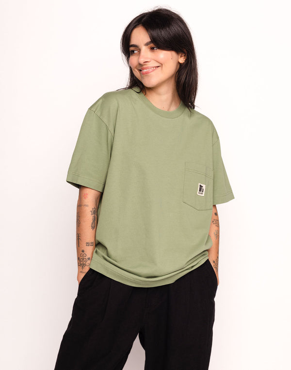 T-Shirt Japo Vert Sauge en coton bio GOTS – OLOW