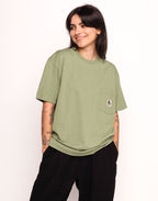 T-Shirt Japo Vert Sauge en coton bio GOTS – OLOW