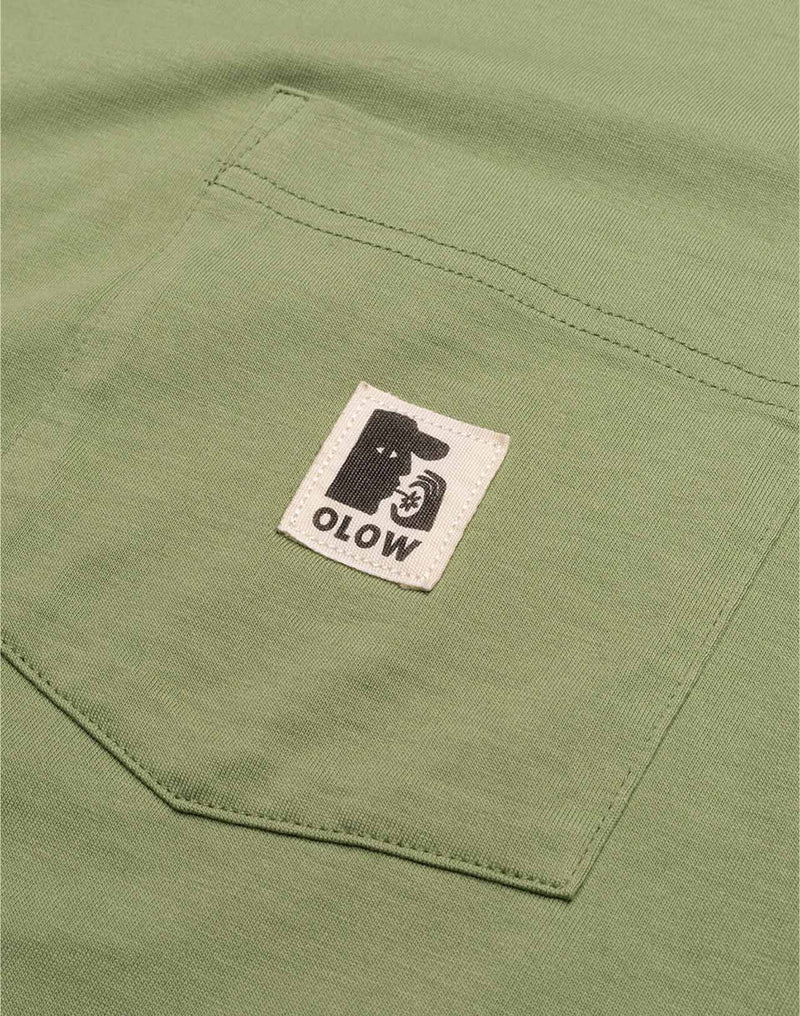 T-Shirt Japo Vert Sauge en coton bio GOTS – OLOW