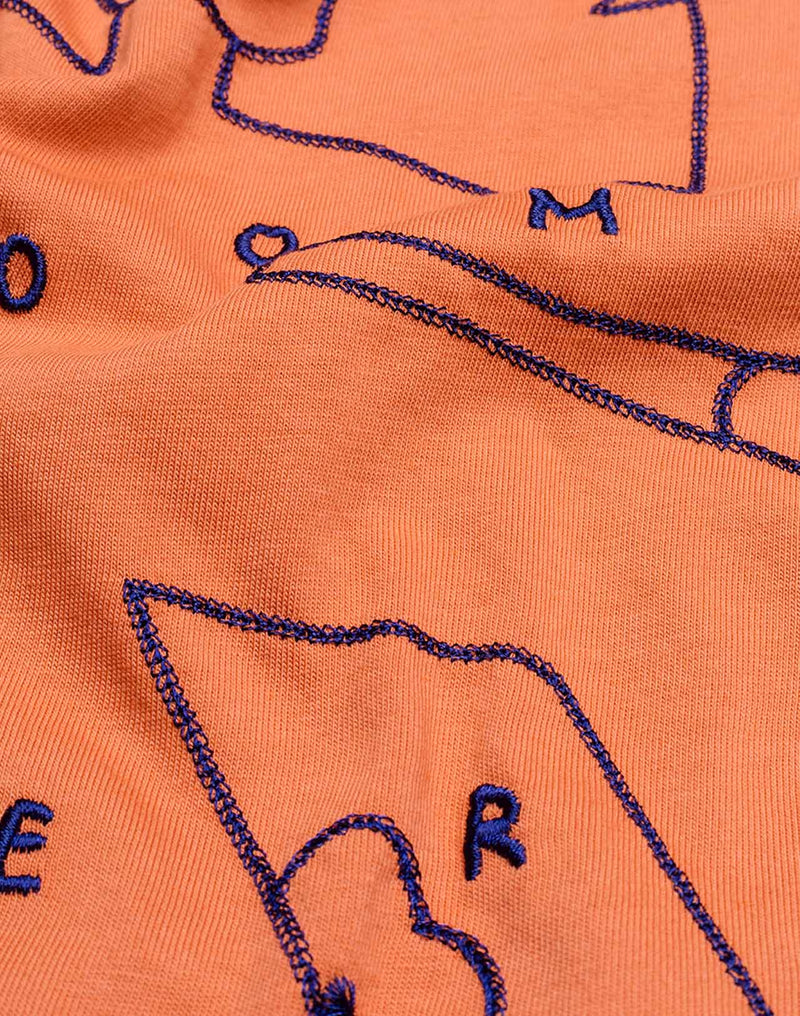 T-Shirt Let Go Mandarine en coton bio GOTS – OLOW