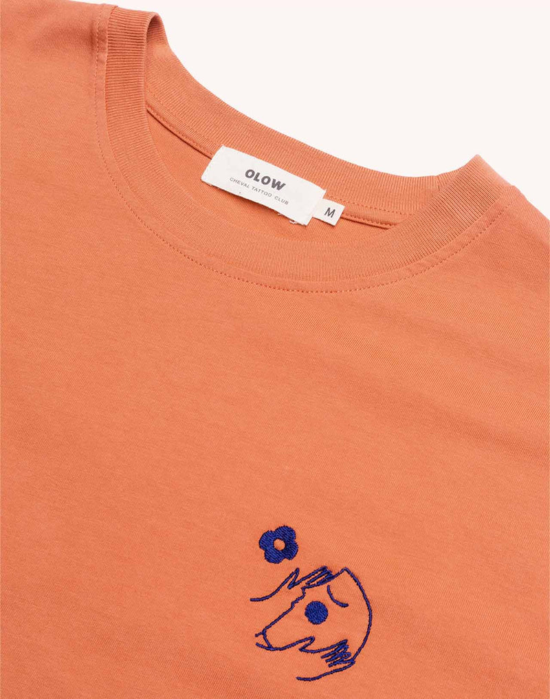 T-Shirt Let Go Mandarine en coton bio GOTS – OLOW