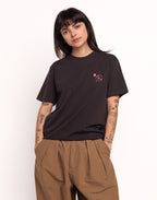 T-Shirt Let Go Noir Carbone en coton bio GOTS – OLOW