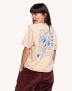 T-Shirt Life Dance Crème en coton bio GOTS – OLOW