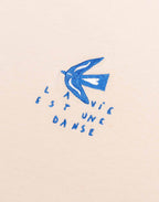T-Shirt Life Dance Crème en coton bio GOTS – OLOW