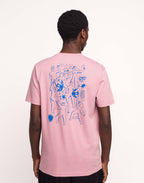 T-Shirt Life Dance Rose Lila en coton bio GOTS – OLOW