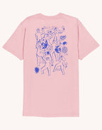 T-Shirt Life Dance Rose Lila en coton bio GOTS – OLOW