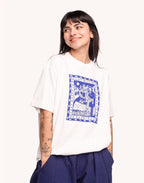 T-Shirt Lost With You Écru en coton bio GOTS – OLOW