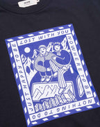 T-Shirt Lost With You Noir Carbone en coton bio GOTS – OLOW