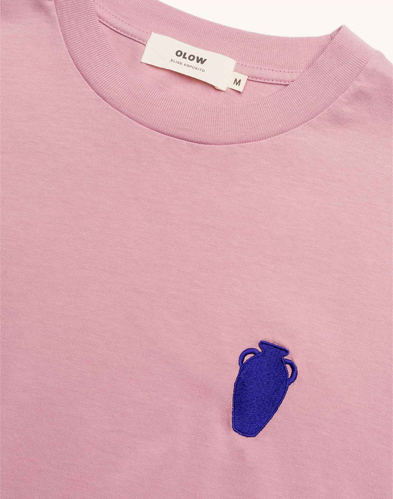 T-Shirt Melody Rose Lila en coton bio GOTS – OLOW