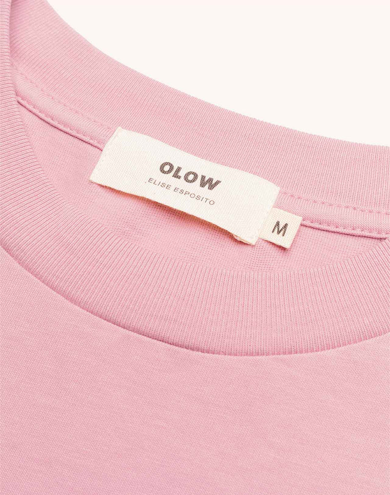 T-Shirt Melody Rose Lila en coton bio GOTS – OLOW