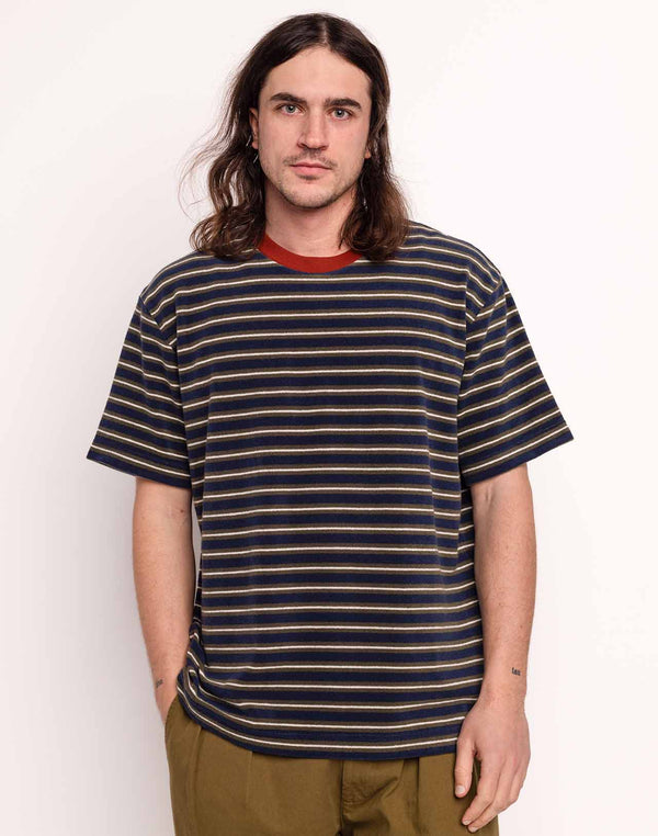 T-Shirt Peyron Bleu en coton, Polyester recyclé – OLOW