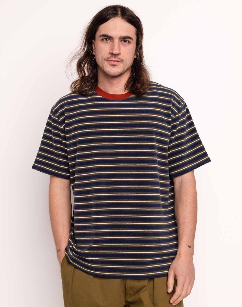 T-Shirt Peyron Bleu en coton, Polyester recyclé – OLOW