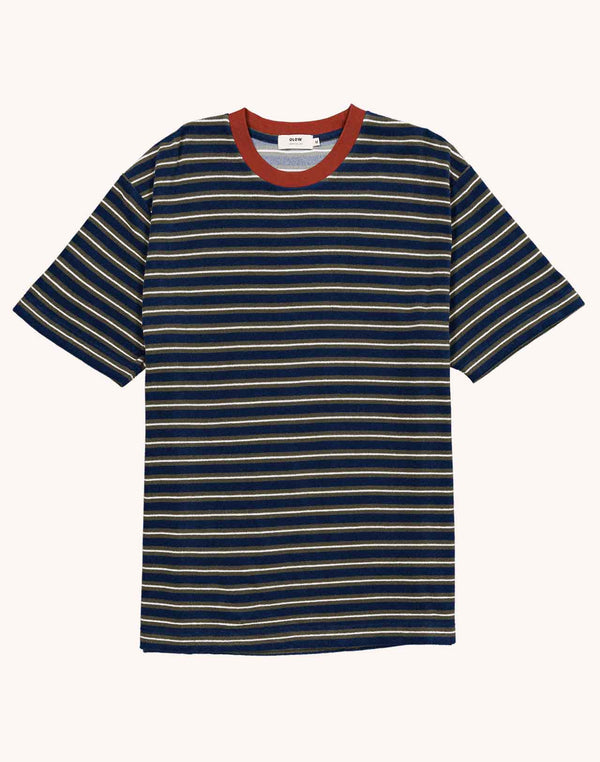 T-Shirt Peyron Bleu en coton, Polyester recyclé – OLOW
