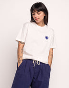 T-Shirt Pictural Écru en coton bio GOTS – OLOW