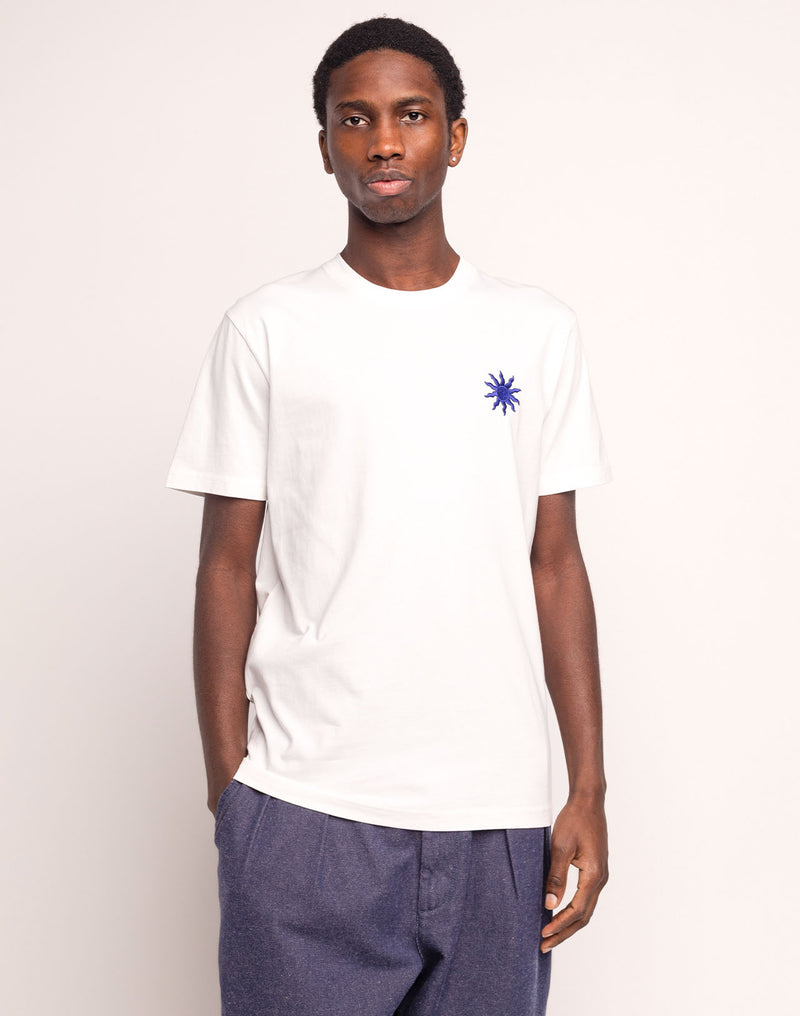 T-Shirt Pictural Écru en coton bio GOTS – OLOW