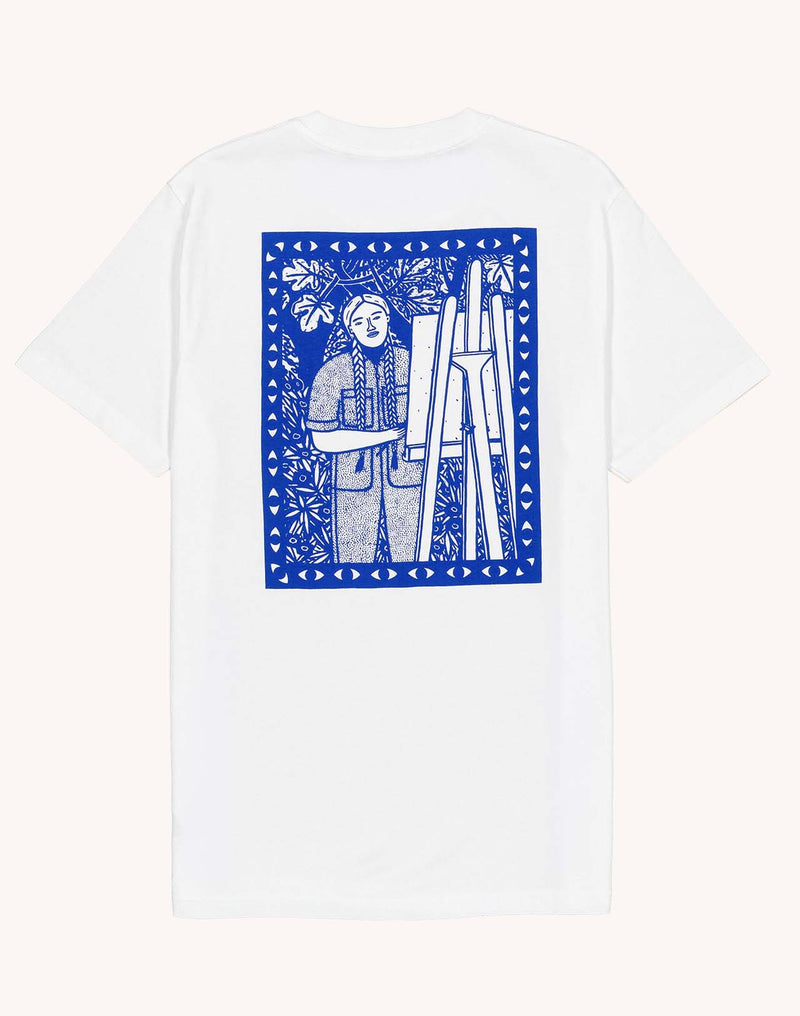 T-Shirt Pictural Écru en coton bio GOTS – OLOW