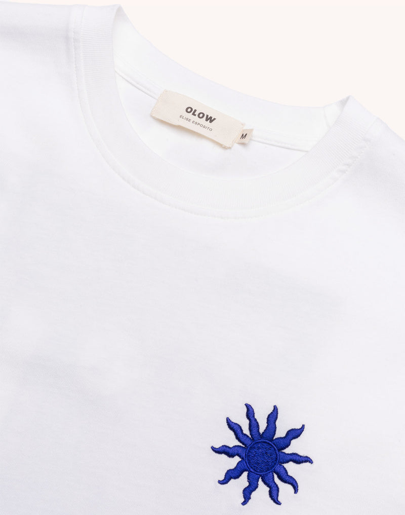 T-Shirt Pictural Écru en coton bio GOTS – OLOW