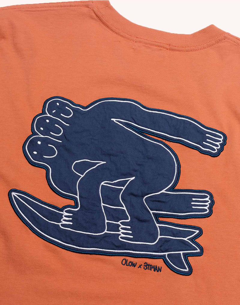 T-Shirt Point Break Mandarine en coton bio GOTS – OLOW