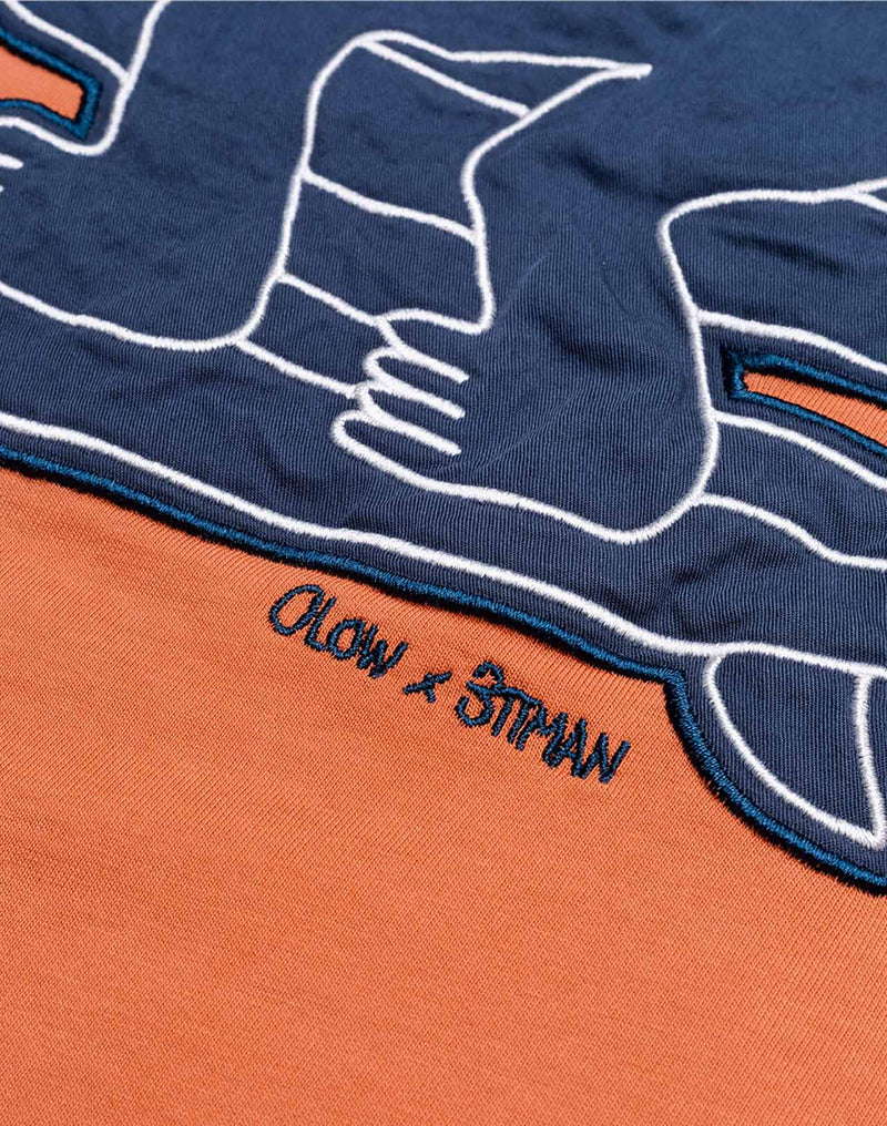 T-Shirt Point Break Mandarine en coton bio GOTS – OLOW