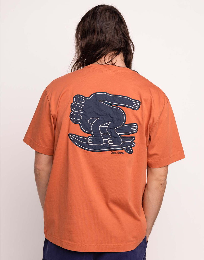 T-Shirt Point Break Mandarine en coton bio GOTS – OLOW