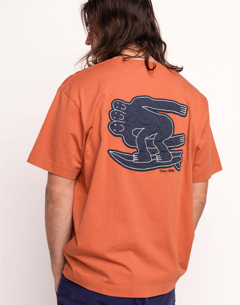 T-Shirt Point Break Mandarine en coton bio GOTS – OLOW