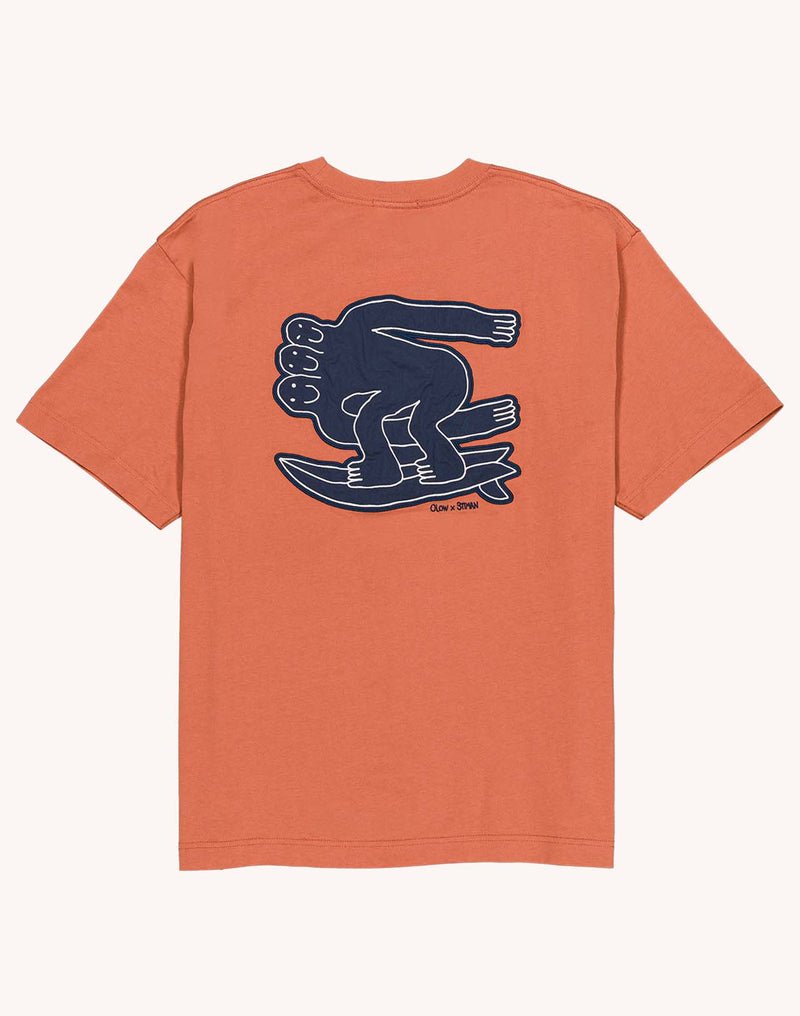 T-Shirt Point Break Mandarine en coton bio GOTS – OLOW