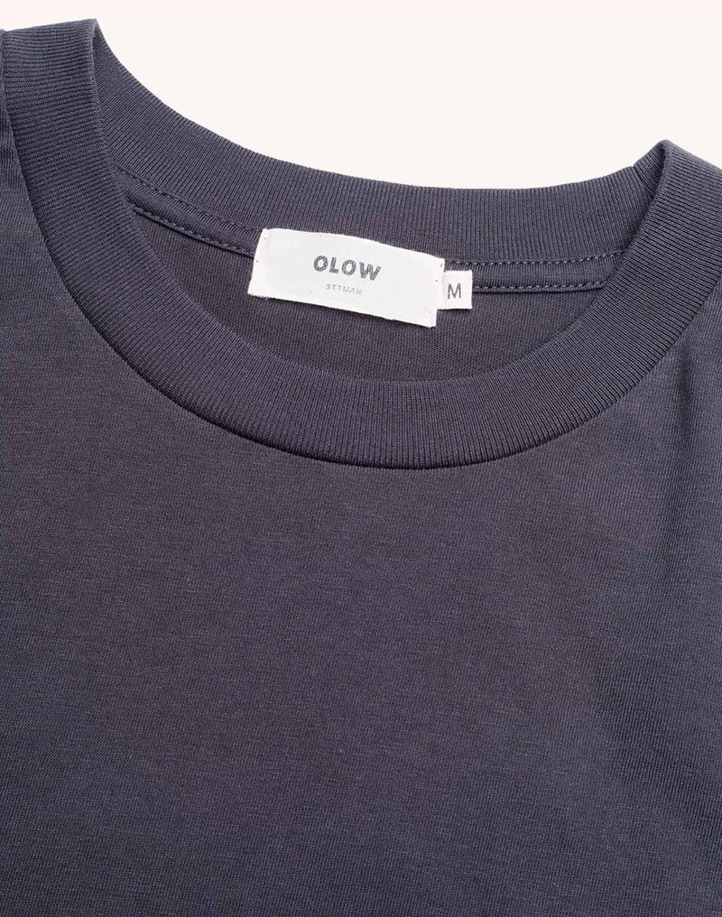 T-Shirt Point Break Noir Carbone en coton bio GOTS – OLOW