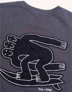 T-Shirt Point Break Noir Carbone en coton bio GOTS – OLOW