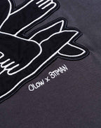 T-Shirt Point Break Noir Carbone en coton bio GOTS – OLOW