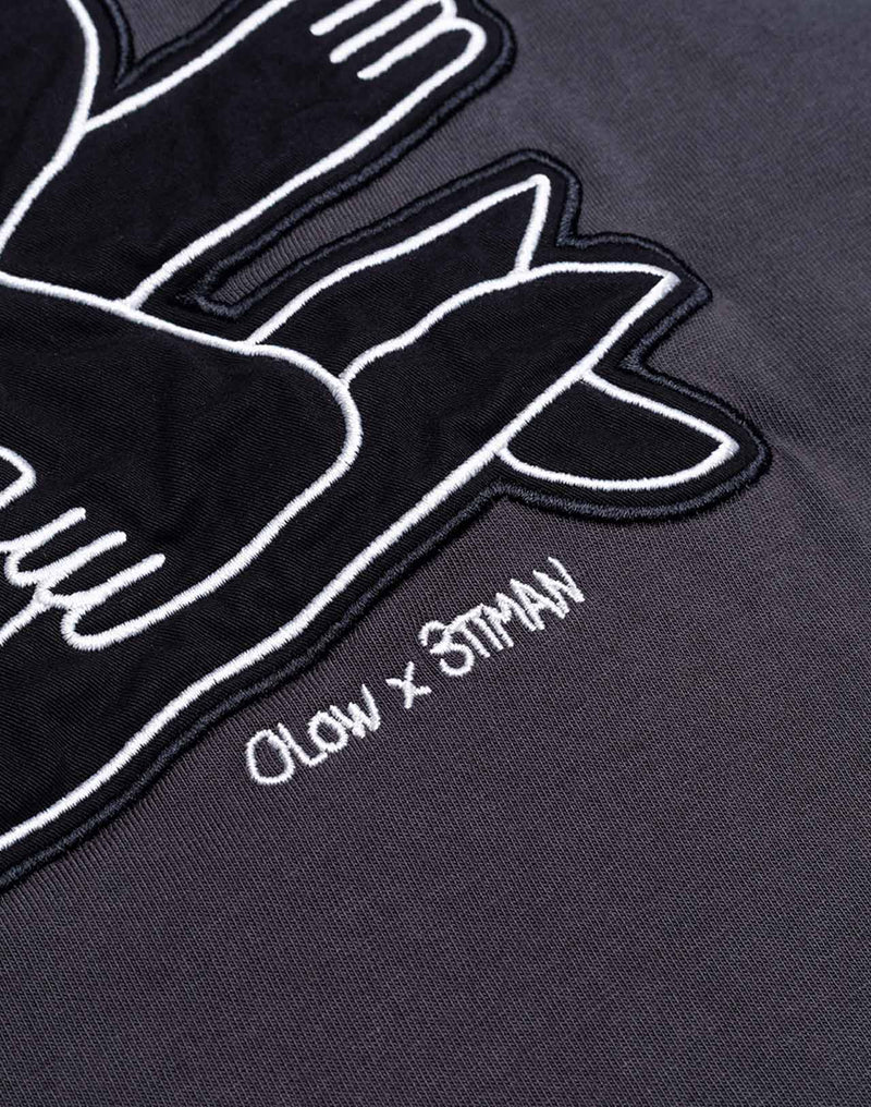 T-Shirt Point Break Noir Carbone en coton bio GOTS – OLOW