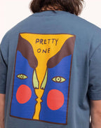 T-shirt Pretty One bleu acier – OLOW