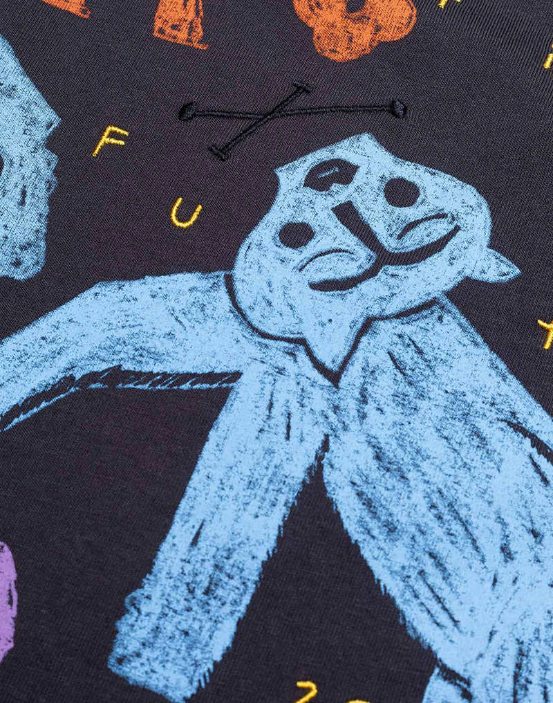 T-Shirt Primitive Futur Noir Carbone en coton bio GOTS – OLOW