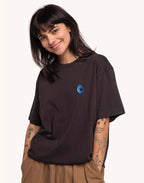 T-Shirt Primitive Futur Noir Carbone en coton bio GOTS – OLOW