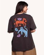 T-Shirt Primitive Futur Noir Carbone en coton bio GOTS – OLOW