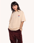 T-Shirt Strong Crème en coton bio GOTS – OLOW