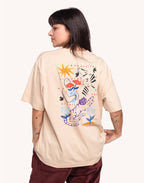 T-Shirt Strong Crème en coton bio GOTS – OLOW