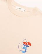 T-Shirt Strong Crème en coton bio GOTS – OLOW