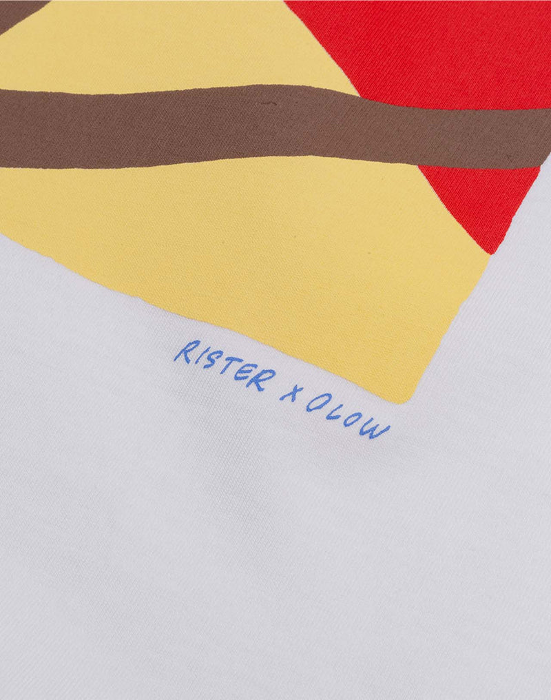 T-Shirt Sunset Écru en coton bio GOTS – OLOW