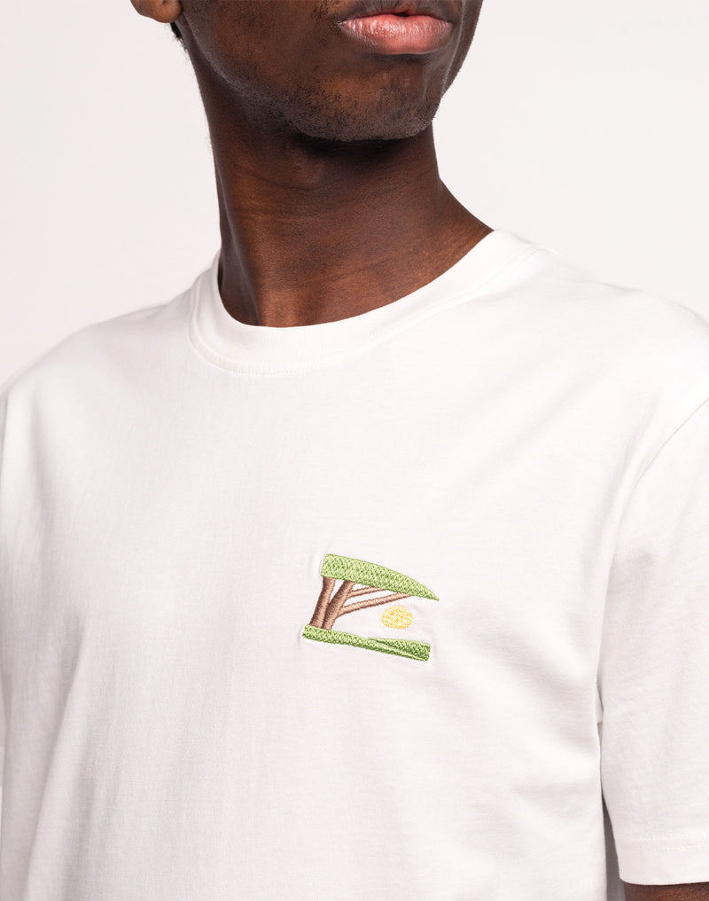T-Shirt Sunset Écru en coton bio GOTS – OLOW