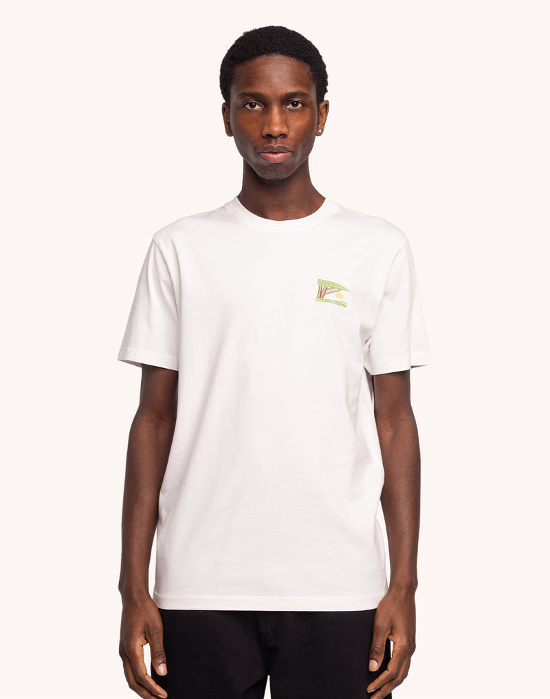 T-Shirt Sunset Écru en coton bio GOTS – OLOW