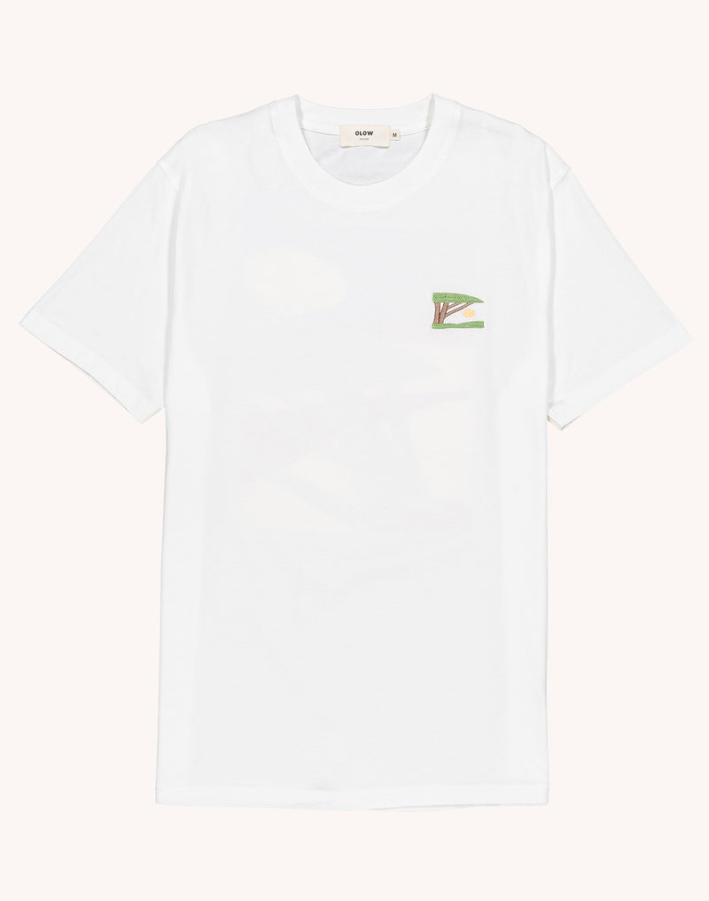T-Shirt Sunset Écru en coton bio GOTS – OLOW