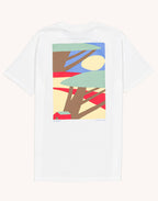 T-Shirt Sunset Écru en coton bio GOTS – OLOW