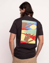 T-Shirt Sunset Noir Carbone