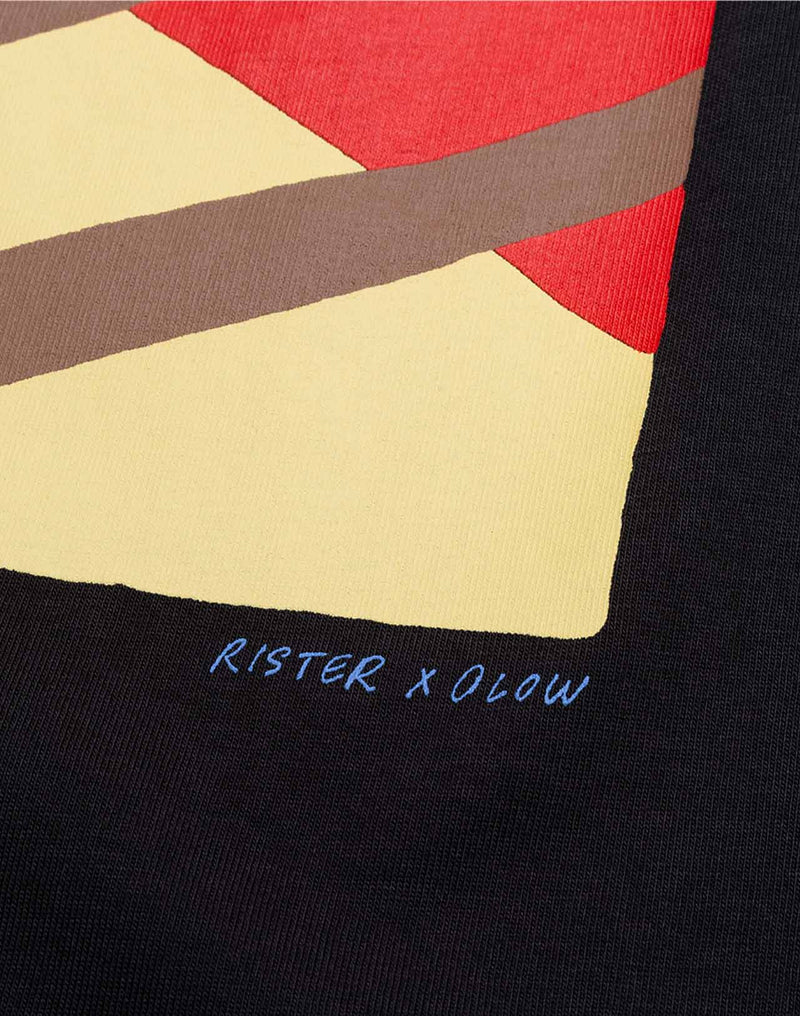 T-Shirt Sunset Noir Carbone en coton bio GOTS – OLOW