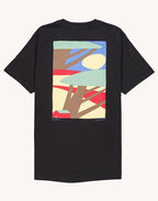 T-Shirt Sunset Noir Carbone en coton bio GOTS – OLOW